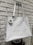 BY O LA LA ! TOREBKA SHOPPER SKÓRA NATURALNA BIAŁA - 3