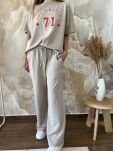 AZARA BLUZKA T-SHIRT LOS ANGELES BEŻ - 2
