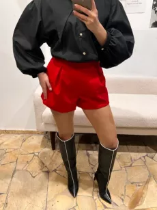 LA MILLA SPODENKI SZORTY Z ZASZYWKAMI MOTYLKI CZERWONE