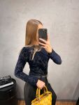 BY SWAN PARIS BLUZKA TRANSPARENTNA GRANAT - 3