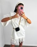 LA MILLA WISKOZOWY T-SHIRT OVERSIZE ŚMIETANA - 3