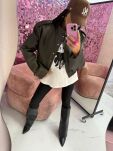 LA MILLA KURTKA BOMBER PREMIUM ECO SKÓRA KHAKI - 2