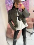 LA MILLA KURTKA BOMBER PREMIUM ECO SKÓRA KHAKI - 5