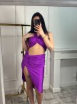 LA MILLA KOMPLET TOP + SPÓDNICA MIDI FIOLET - 4