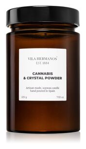 Cannabis & Crystal Powder - Vila Hermanos - świeca zapachowa 225g - seria Apothecary