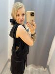 BY O LA LA...!  ZESTAW BLUZA + TOP WELUR CZARNY - 6