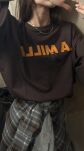 LA MILLA BLUZKA T-SHIRT OVERSIZE PARIS CZEKOLADA/POMARAŃCZ - 3