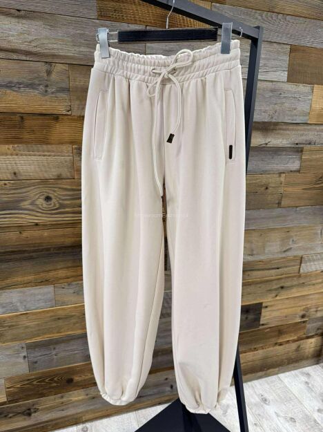 BY O LA LA! DRESOWE SPODNIE NEW FASHION BEŻ