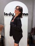 LADY DRAMA MARYNARKA BOW CZARNA - 3