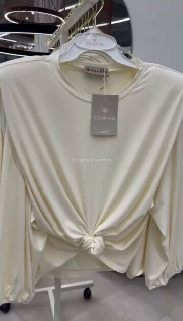 SEMPRE LEJĄCA BLUZKA Z PODUSZKAMI PUDROWY RÓŻ