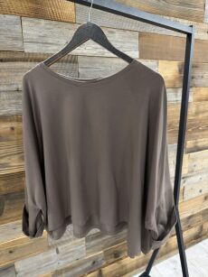 BY O LA LA! BLUZKA NIETOPERZ EMILY KAKAO (COCOA)