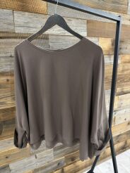 BY O LA LA! BLUZKA NIETOPERZ EMILY KAKAO (COCOA)