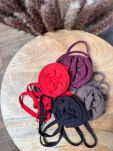LADY DRAMA DZIANINOWY CHOKER RÓŻA MOCCA (MLECZNA CZEKOLADA) - 3