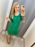 BY O LA LA! LUŹNA SUKIENKA HAFT ANGIELSKI ZIELONA - 3