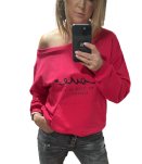 BY O LA LA! DRESOWA BLUZA LOVE MAGENTA - 8