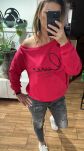BY O LA LA! DRESOWA BLUZA LOVE MAGENTA - 4