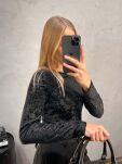 BY SWAN PARIS BLUZKA TRANSPARENTNA CZARNA - 2
