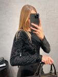 BY SWAN PARIS BLUZKA TRANSPARENTNA CZARNA - 3