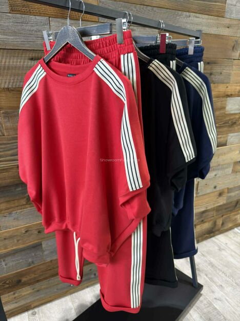 BY O LA LA...! DRES KOMPLET Z LAMPASAMI ESTER CZARNY