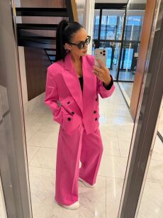 LA MILLA MARYNARKA Z SZEŚCIOMA GUZIKAMI HOT PINK