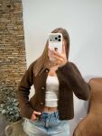 ROYAL CLUB SWETER KARDIGAN ALPAKA ESPRESSO (CZEKOLADA) - 3