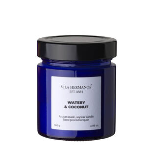 Watery & Coconut - Vila Hermanos -  świeca zapachowa 150g - seria Apothecary Cobalt Blue