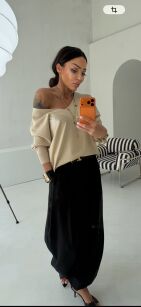 LADY DRAMA SPODNIE ZARI CZARNE