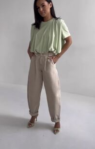 SEMPRE T-SHIRT OVERSIZE BOMBKA MATCHA