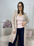 BY O LA LA...! SWETER KARDIGAN PERŁA BEŻ - 4