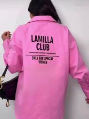 LA MILLA KOSZULA JEANSOWA LAMILLA CLUB RÓŻ