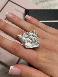 PIERŚCIONEK SILVER ABSTRACT SREBRNY