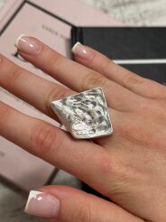 PIERŚCIONEK SILVER ABSTRACT SREBRNY