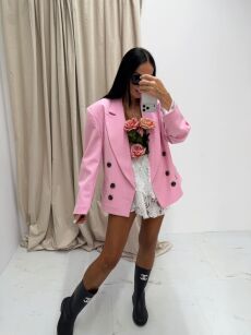 LA MILLA MARYNARKA Z SZEŚCIOMA GUZIKAMI CUKIERKOWY RÓŻ