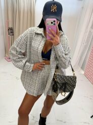 LA MILLA KOMPLET SPODENKI + KOSZULA COCO NIEBIESKI/ECRU