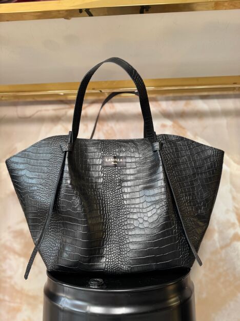 LA MILLA TOREBKA SHOPPER CZARNA