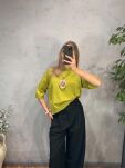 SWETER DAMSKI OVERSIZE Z KRÓTKIMI RĘKAWAMI KAKTUS - 5
