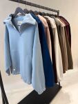 BY O LA LA! BLUZA Z WYSOKĄ STÓJKĄ ESPRESSO (CZEKOLADA) - 3