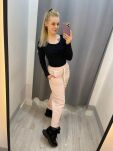 BY O LA LA ! DRESOWE SPODNIE BAGGY Z ZASZEWKAMI RÓŻ - 2