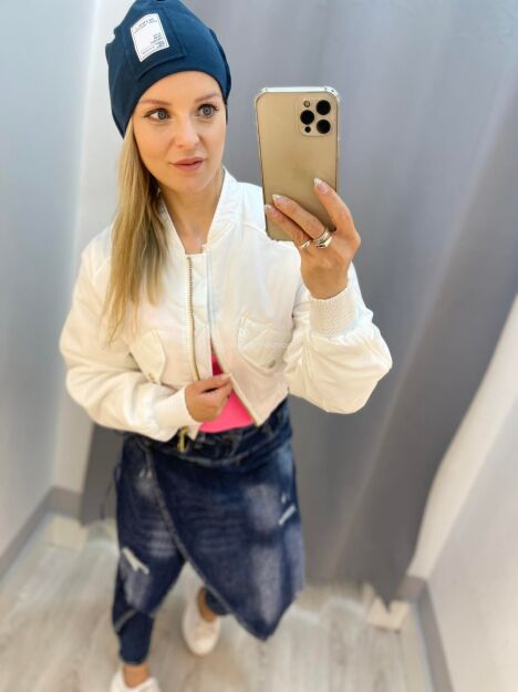 BY O LA LA! KURTKA BOMBERKA OLL SPORT BIEL/ZŁOTO