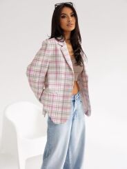 BY O LA LA...! MARYNARKA W KRATĘ RÓŻ/BEŻ/KAKAO