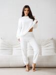 BY O LA LA! OVERSIZOWA DRESOWA BLUZA CLASSIC ŚMIETANA - 3
