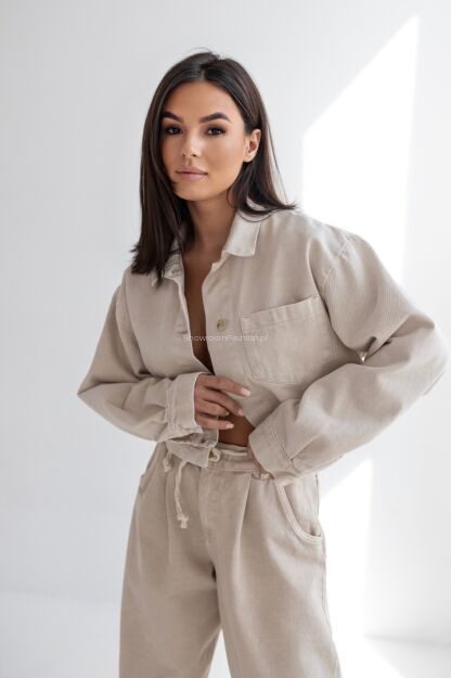 SEMPRE KOSZULA KATANA JEANS NICOLE BEŻ