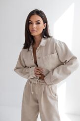 SEMPRE KOSZULA KATANA JEANS NICOLE BEŻ