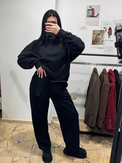 EMO KOMPLET DRESOWY BLUZA + SPODNIE CZARNY