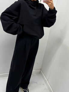 EMO KOMPLET DRESOWY BLUZA + SPODNIE CZARNY