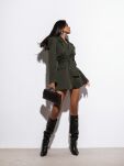 LA MILLA MARYNARKA/SUKIENKA WIĄZANE KLAPY ZIELONA - 4