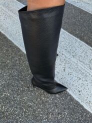 LA MILLA BUTY KOZAKI SKÓRA NATURALNA CZARNE