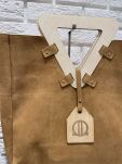 BY O LA LA !  TOREBKA SHOPPER Z DREWNIANĄ RĄCZKĄ CAMEL - 6