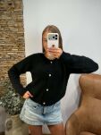ROYAL CLUB SWETER KARDIGAN ALPAKA CZARNY - 2