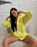 LA MILLA KOMPLET DRESOWY SPODENKI + BLUZA ŻÓŁTY - 4